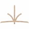 Ekena Millwork Davenport Smooth Timber Gable Bracket, Douglas Fir, 84"W x 53"H x 1 1/2"D x 3 1/2"F, 15/12 Pitch GBW084X53X0204DAV00SDF - alternate 1